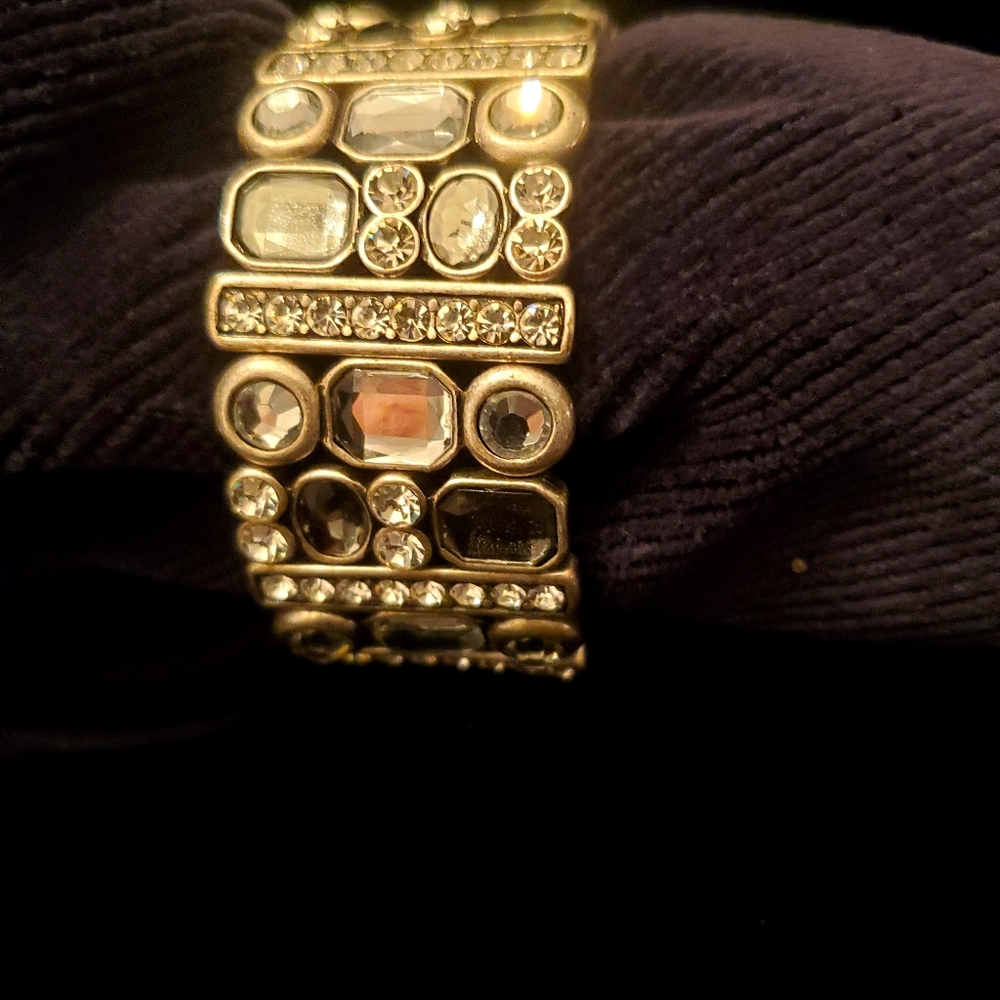 LIA SOFIA crystal bracelet expandable cuff